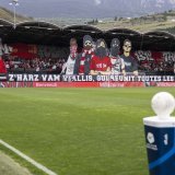 Le tifo déployé par les supporters du FC Sion à l'occasion de la réception de Zurich dimanche à Tourbillon.